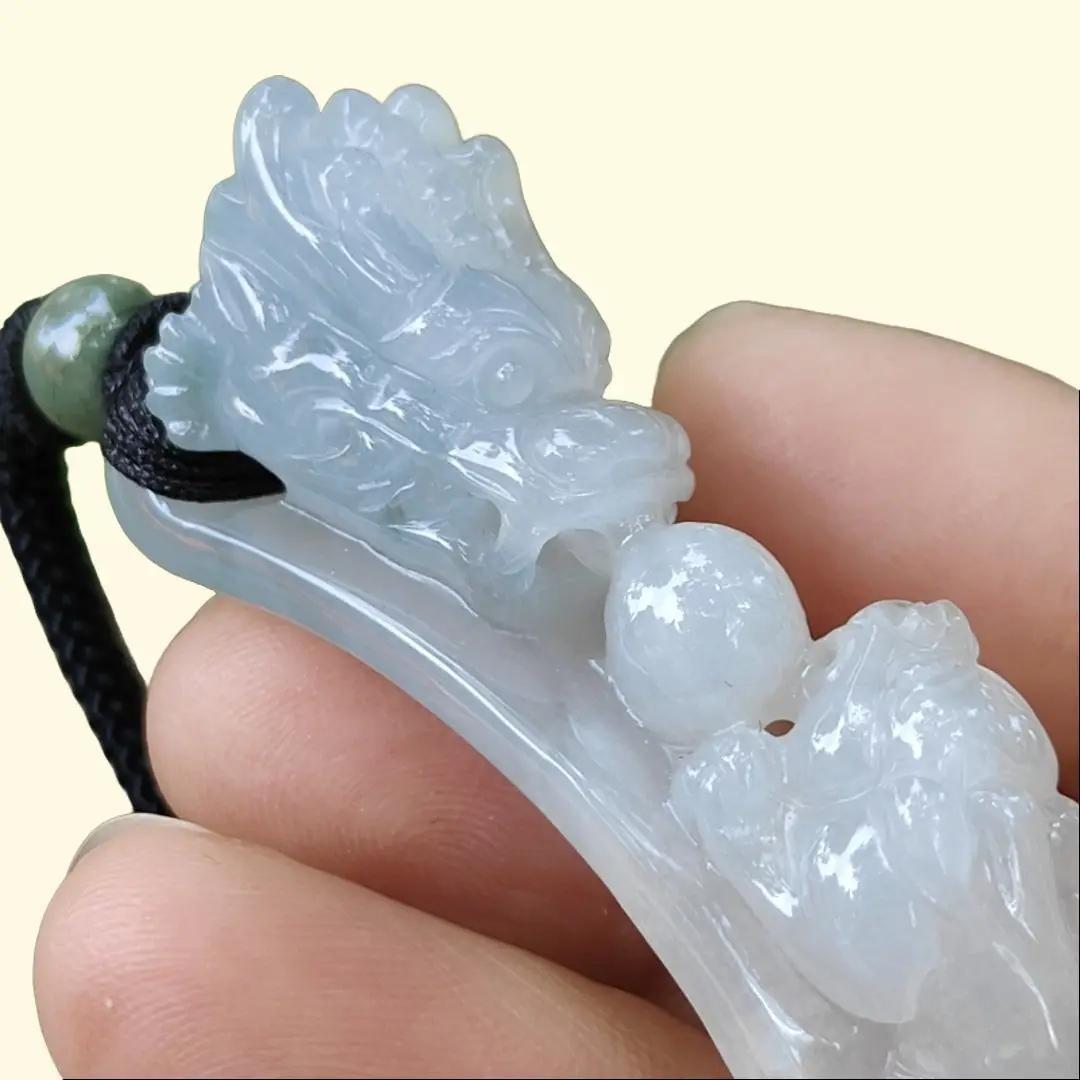 High Quality Wrist Bracelet Natural Type A Jadeite Jade crafted with Dragon and Pixiu as Bangle Bracelet, certificate weighs 25.73 grams, measurement 66.3 * 13.8 * 20 mm (bracelet26)